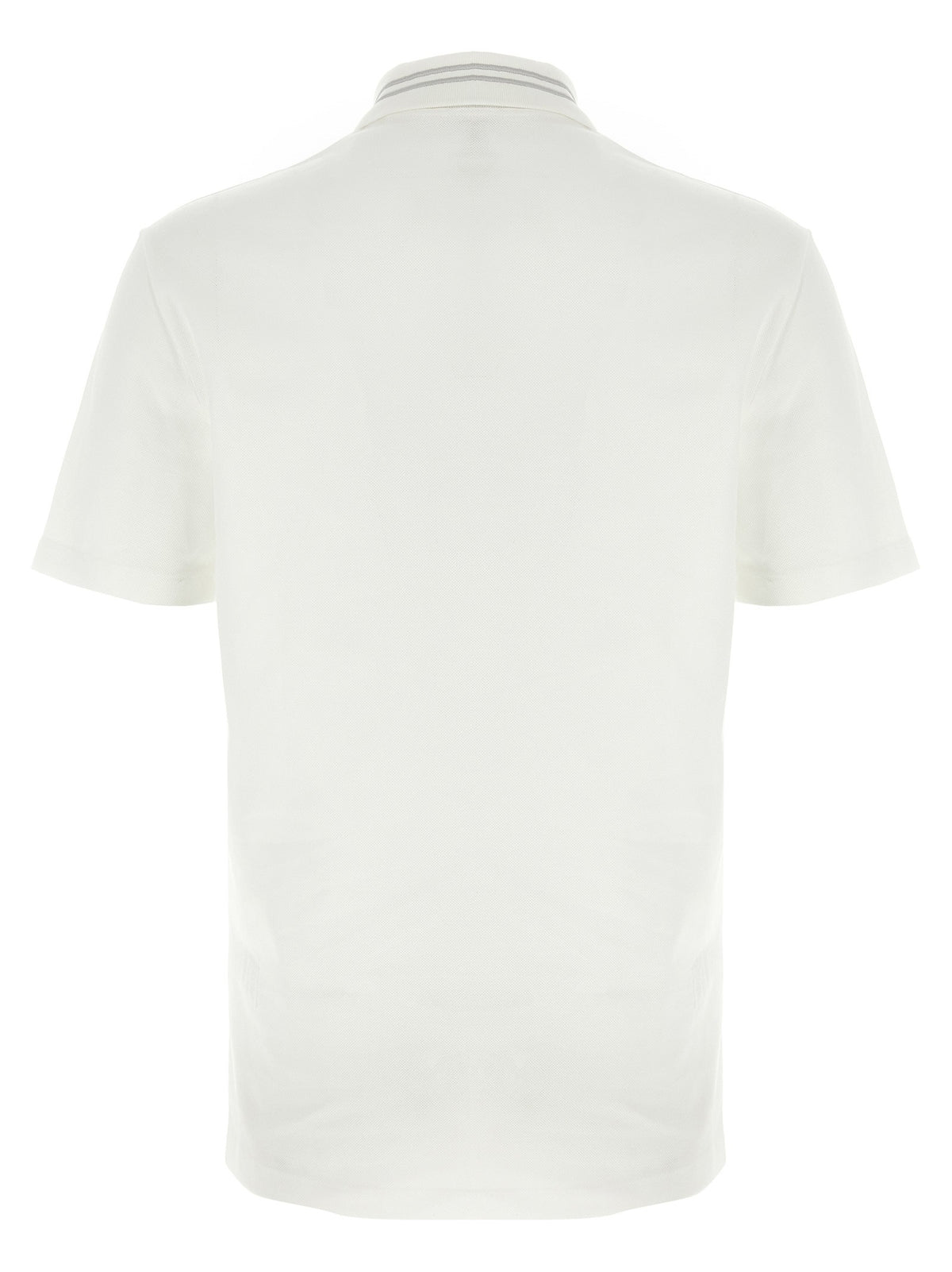 Versace Medusa Embroidery Polo Shirt White, view 2