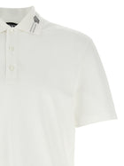 Versace Medusa Embroidery Polo Shirt White, view 3