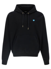 Versace Medusa Patch Hoodie Black