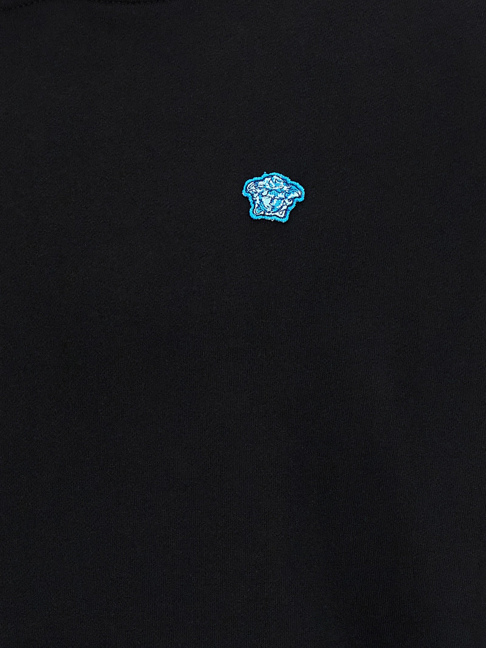 Versace Medusa Patch Hoodie Black