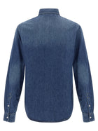 Versace Medusa Patch Shirt Blue, view 2