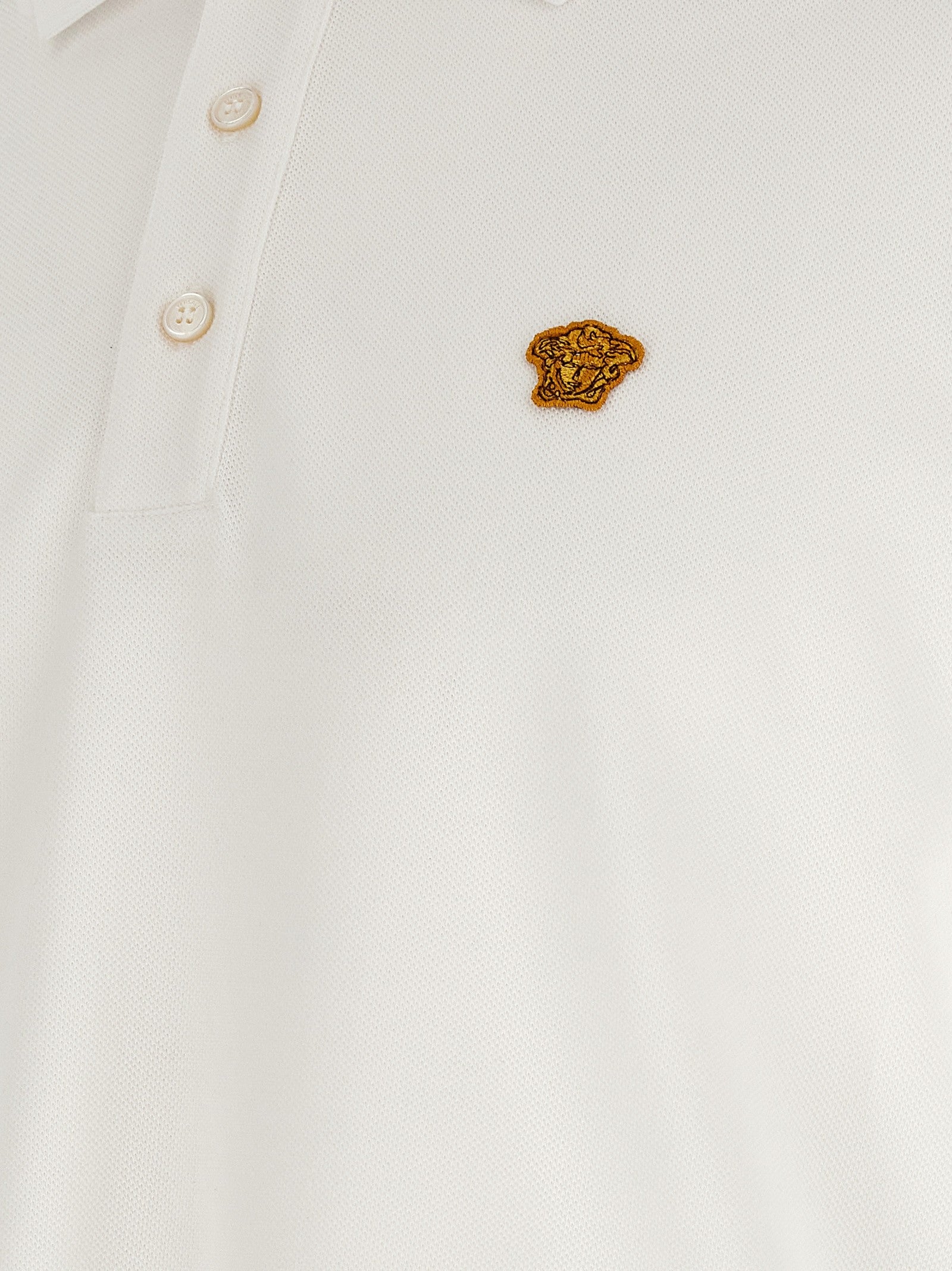 Versace Medusa Polo Shirt White