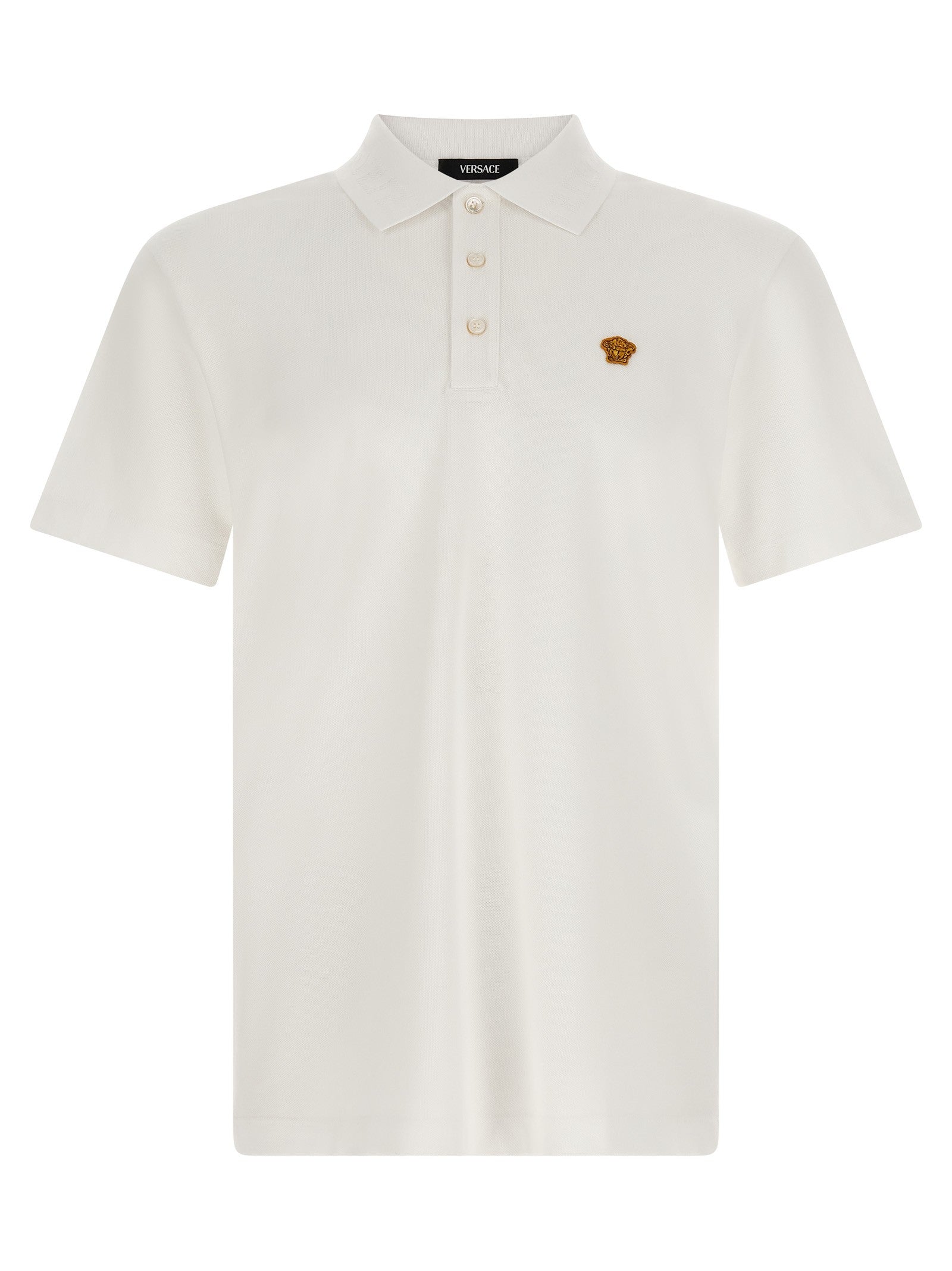 Versace Medusa Polo Shirt White