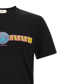 Versace Medusa Print Cotton Shirt Black