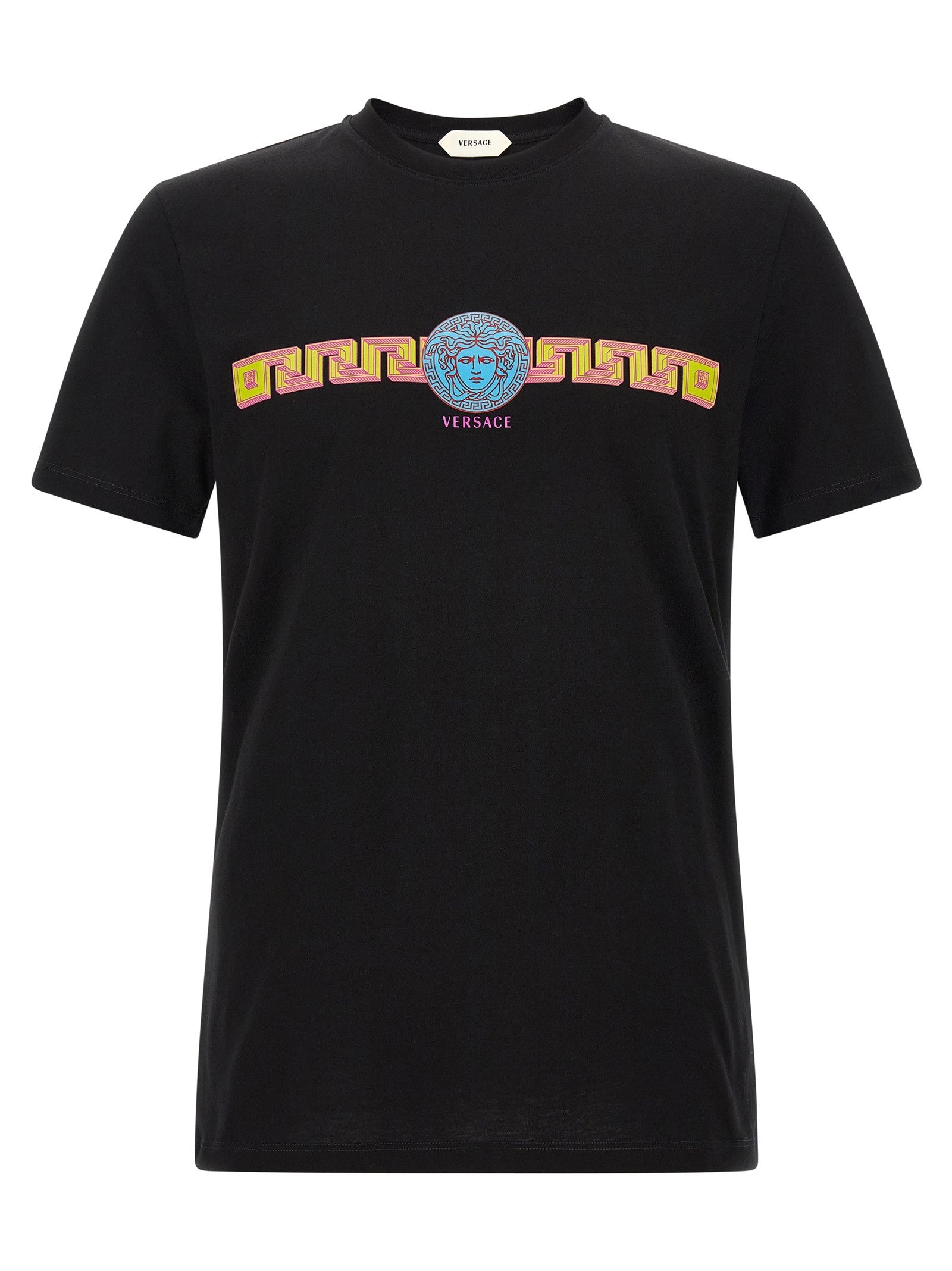 Versace Medusa Print Cotton Shirt Black