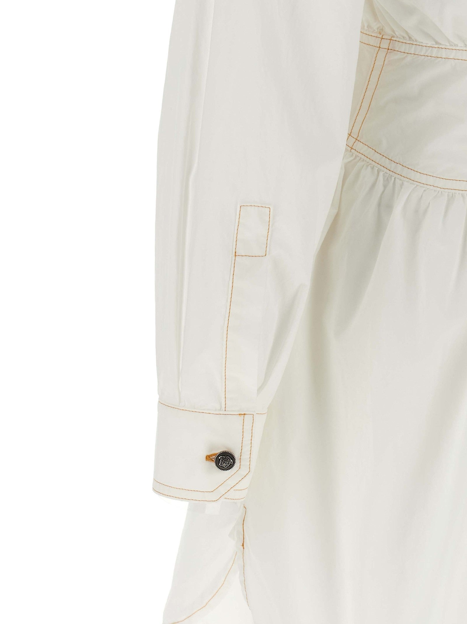 Versace Medusa Shirt Dress White
