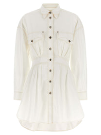 Versace Medusa Shirt Dress White