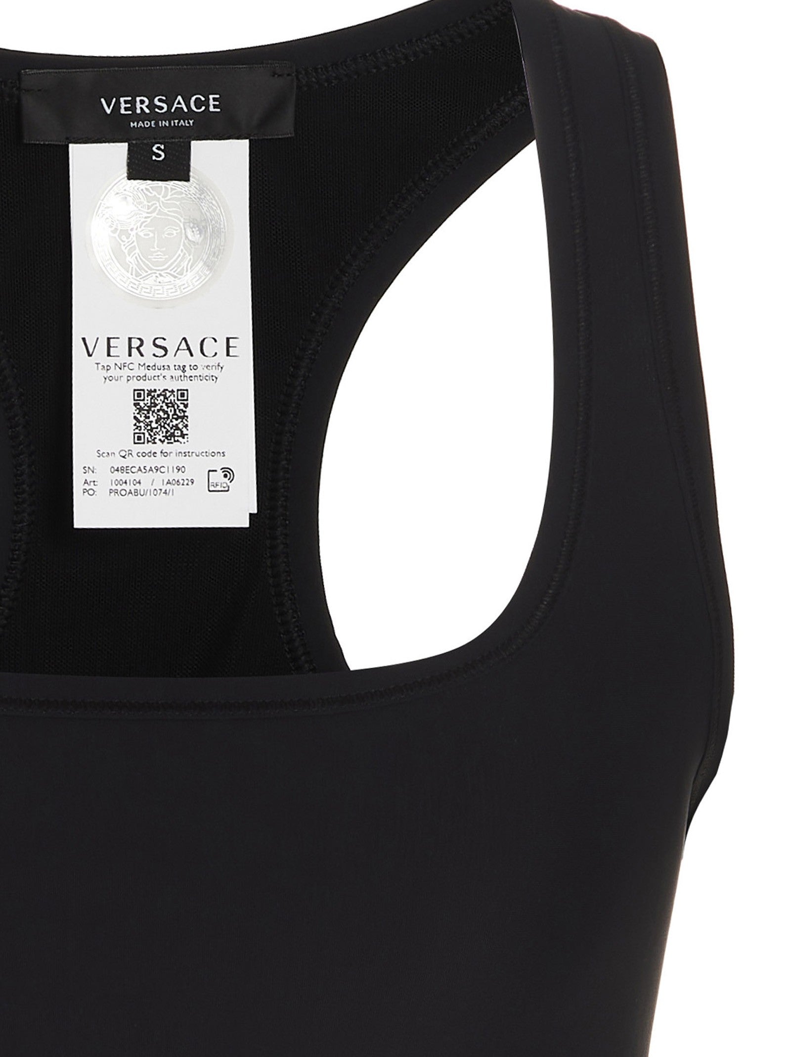 Versace Medusa Sports Top Black