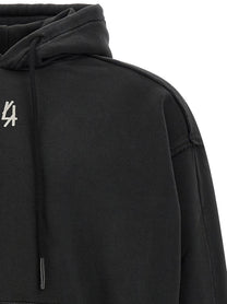44 LABEL GROUP Mega Patchwork Hoodie Black