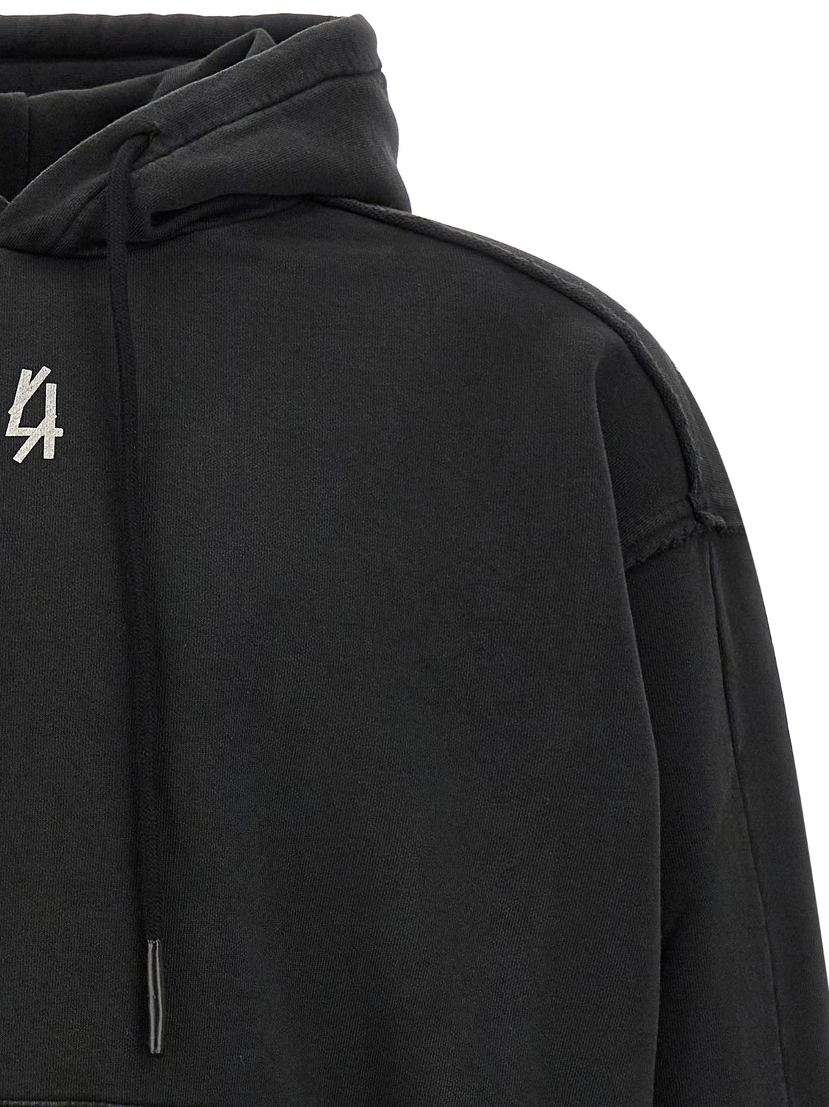 44 LABEL GROUP Mega Patchwork Hoodie Black