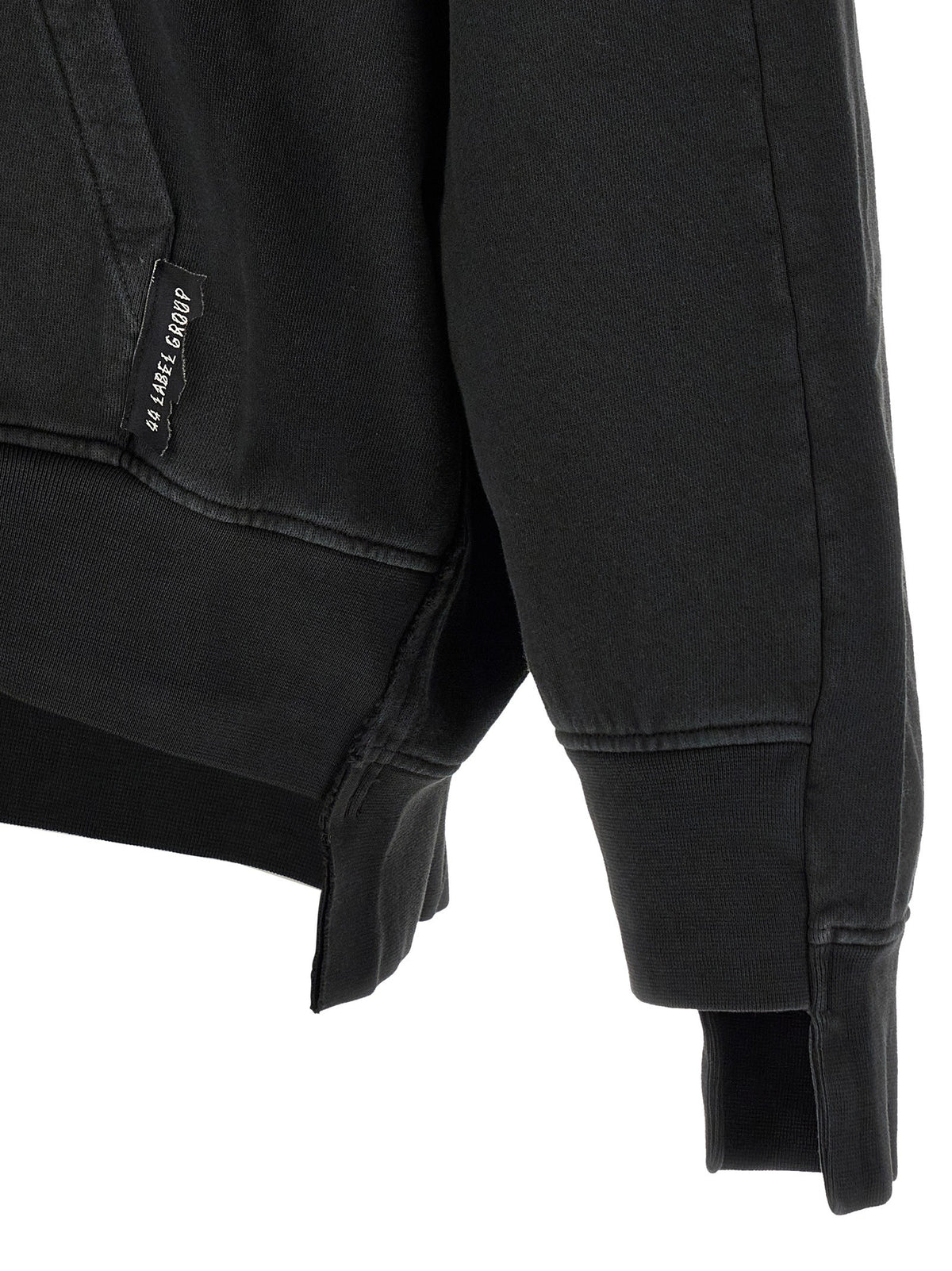 44 LABEL GROUP Mega Patchwork Hoodie Black