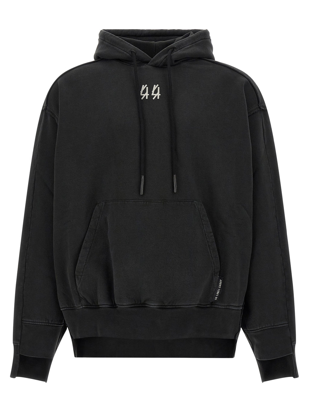 44 LABEL GROUP Mega Patchwork Hoodie Black