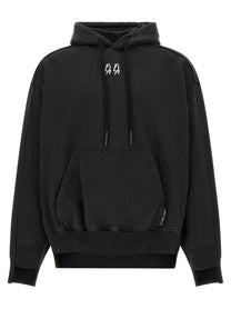 44 LABEL GROUP Mega Patchwork Hoodie Black