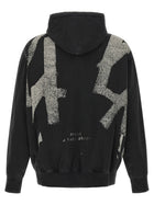 44 LABEL GROUP Mega Patchwork Hoodie Black