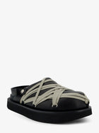 Rick Owens Men's Megalace Leather Sandals Black, view 2