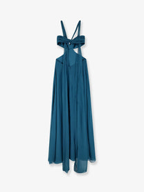 Retrofete Women's Meira Chiffon Dress Blue