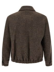 DUNST Mélange Brown Wool Jacket Brown