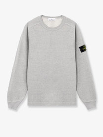 Stone Island Men's Mélange Cotton Sweatshirt Grey