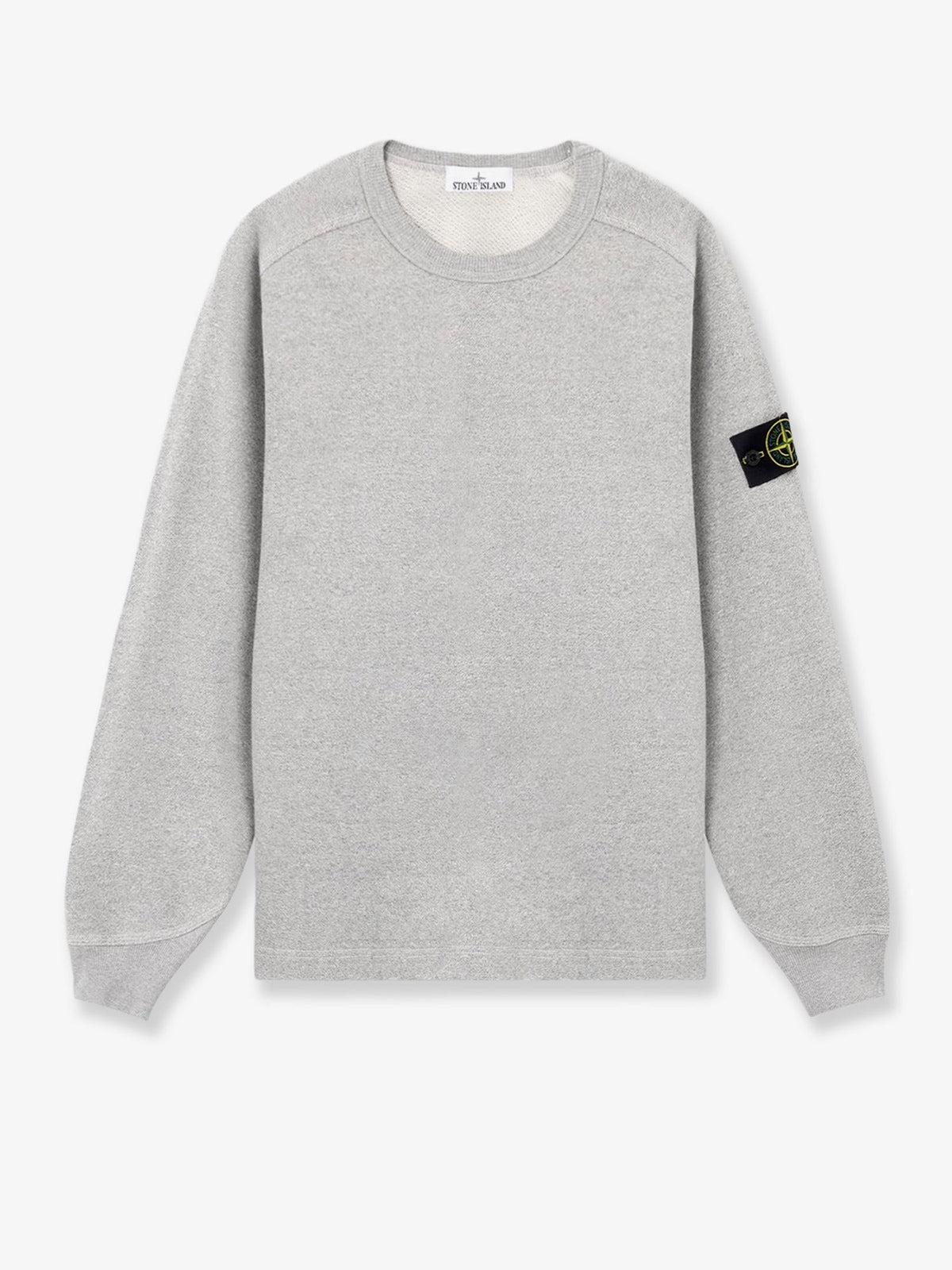 Stone Island Men's Mélange Cotton Sweatshirt Grey