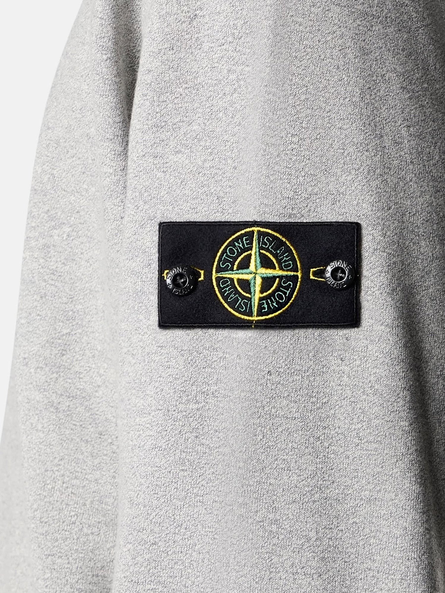 Stone Island Men's Mélange Cotton Sweatshirt Grey