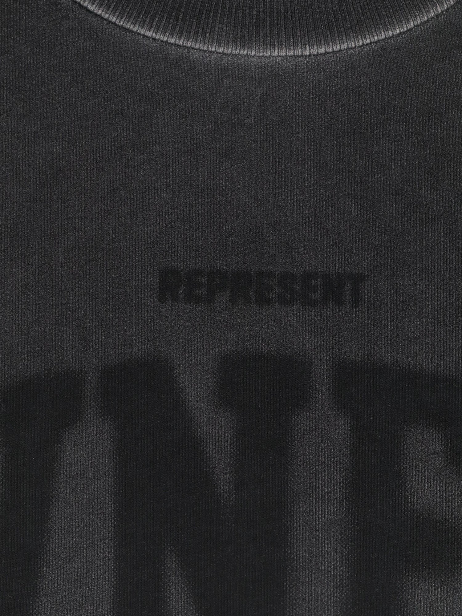 Represent Men's Melange Cotton Sweatshirt Black