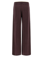 Pinko Mélange Knit Pants Purple, view 2