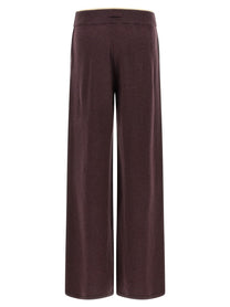 Pinko Mélange Knit Pants Purple