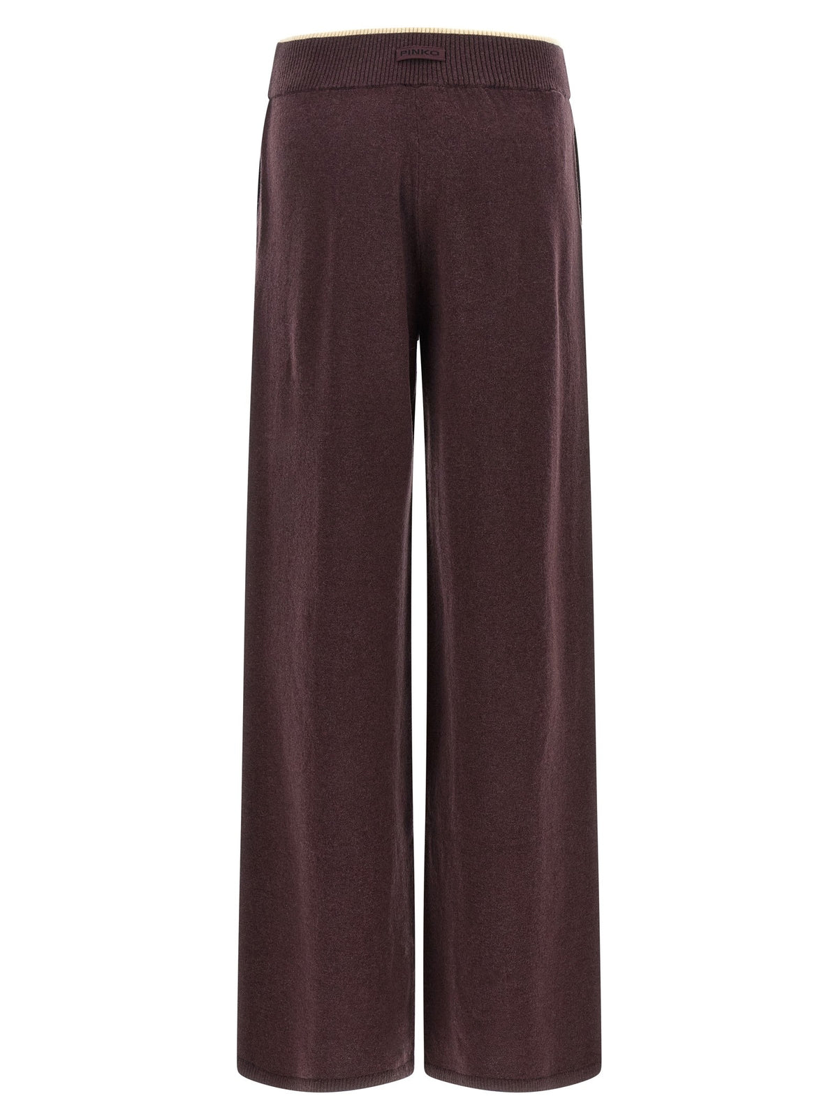 Pinko Mélange Knit Pants Purple, view 2