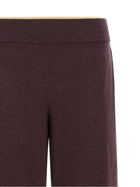 Pinko Mélange Knit Pants Purple, view 3