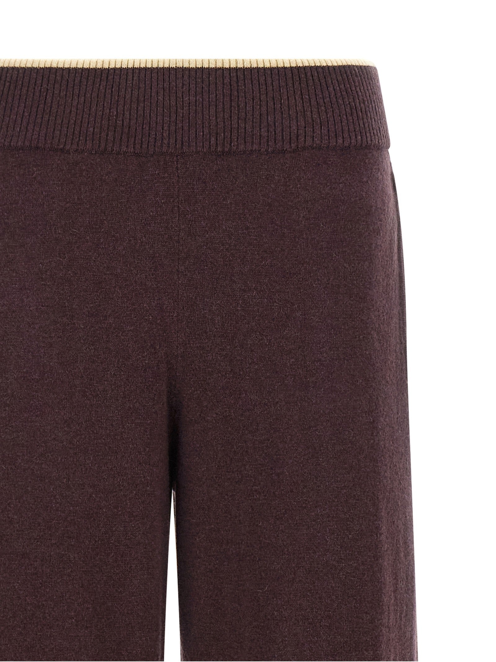 Pinko Mélange Knit Pants Purple