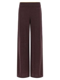 Pinko Mélange Knit Pants Purple