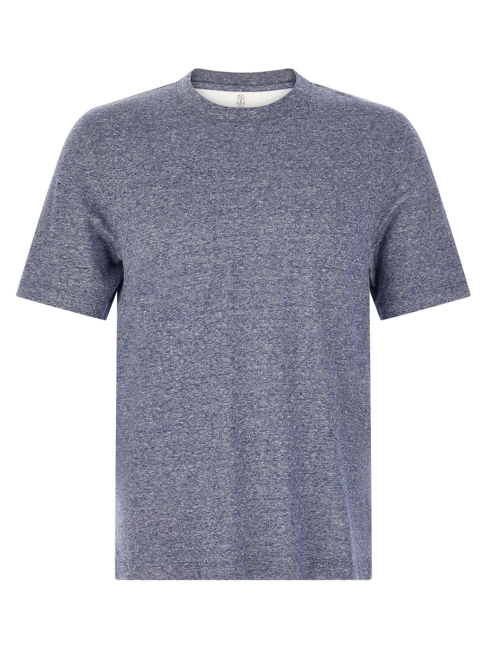 Brunello Cucinelli Mélange Linen Blend Shirt Blue