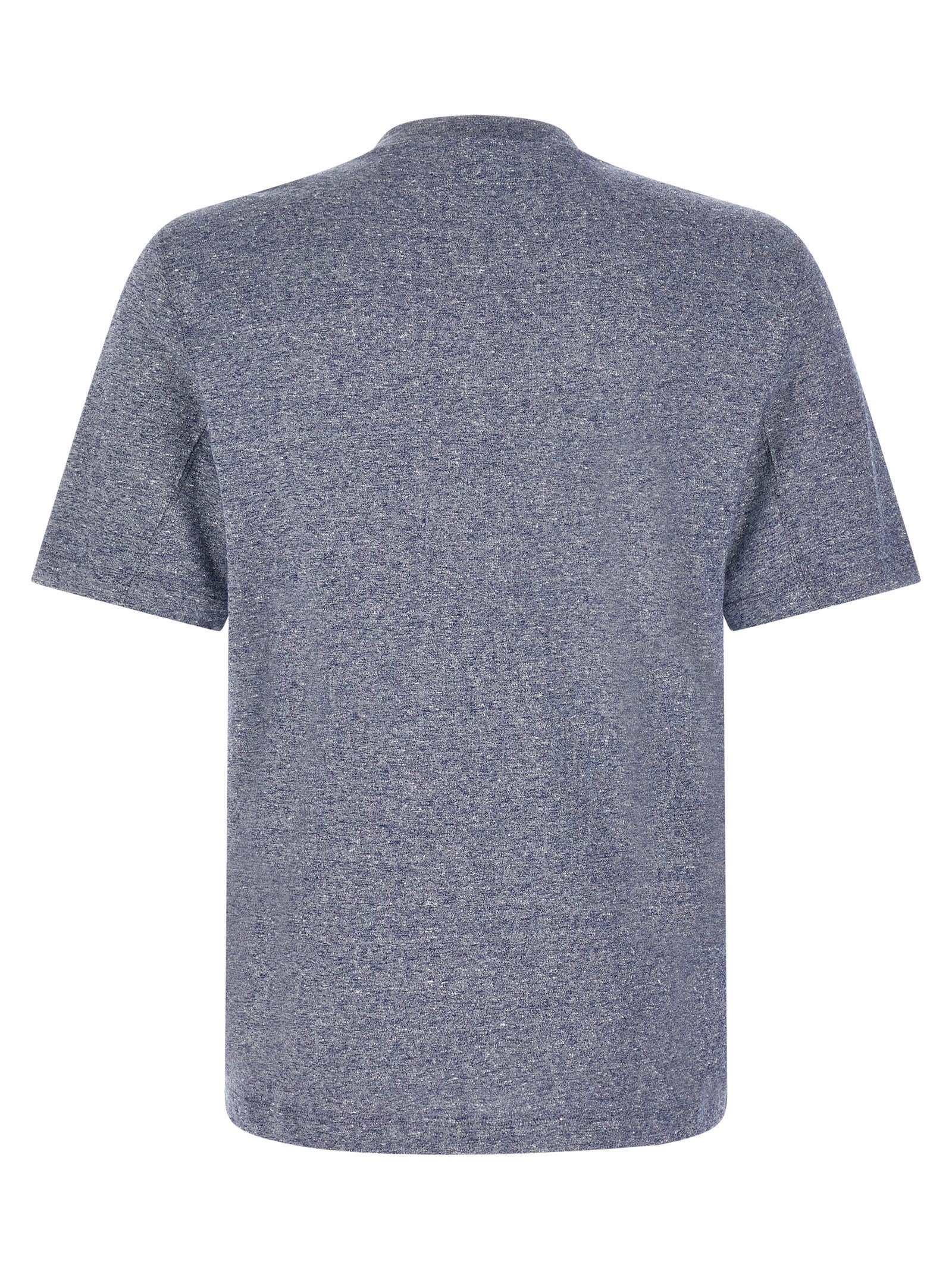 Brunello Cucinelli Mélange Linen Blend Shirt Blue