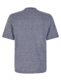 Brunello Cucinelli Mélange Linen Blend Shirt Blue