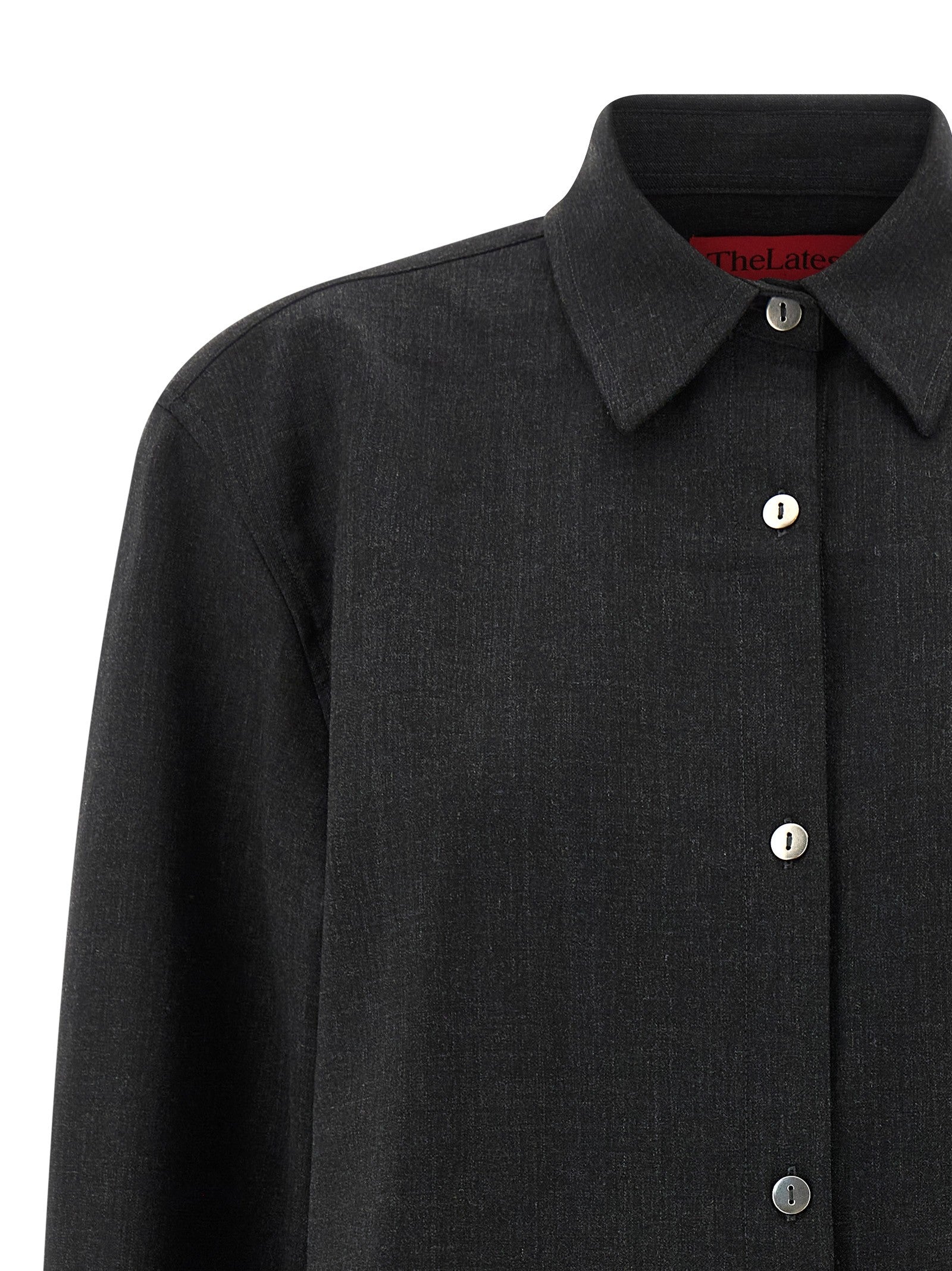 Thelatest Mélange Shirt Grey