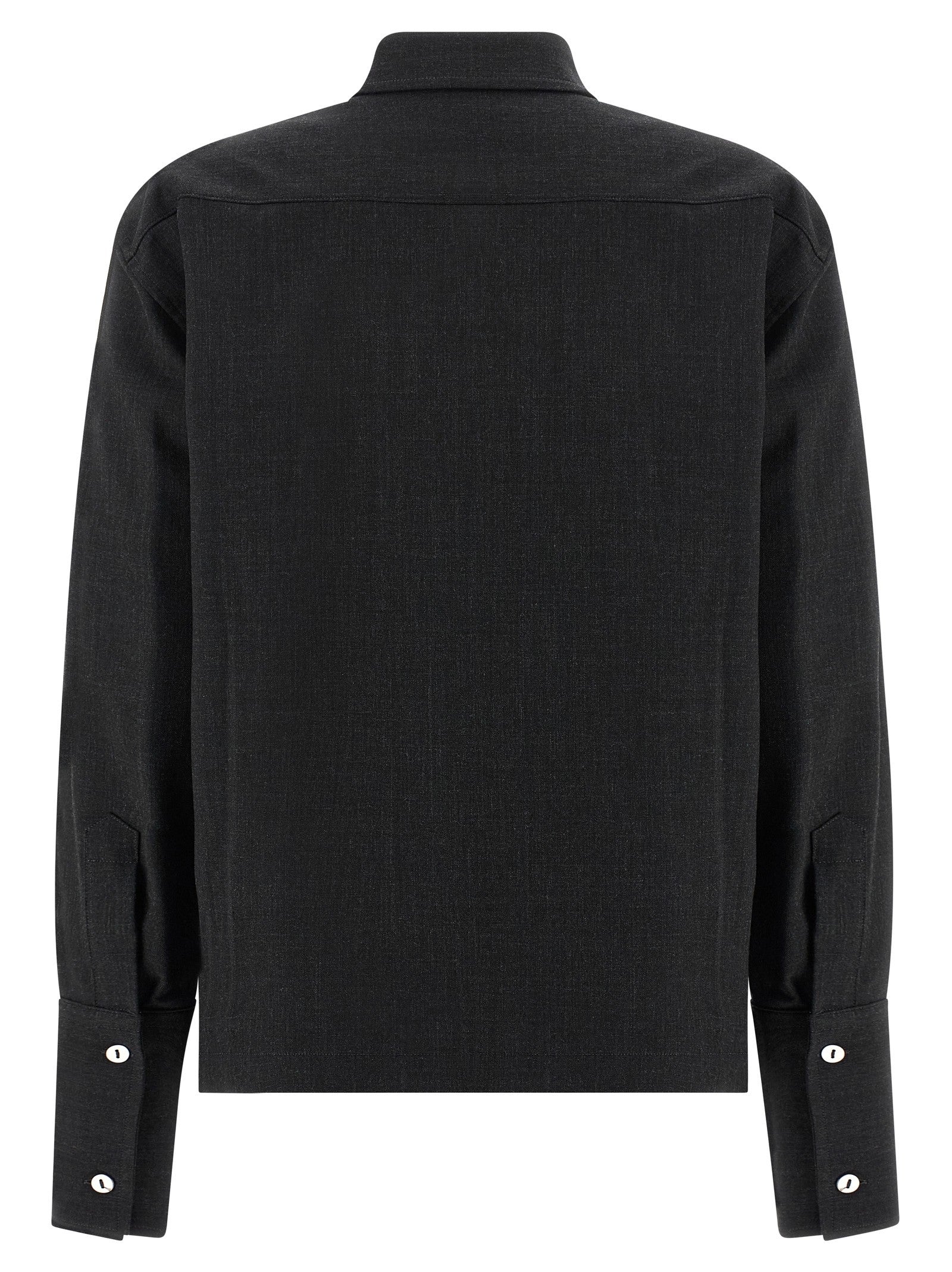 Thelatest Mélange Shirt Grey