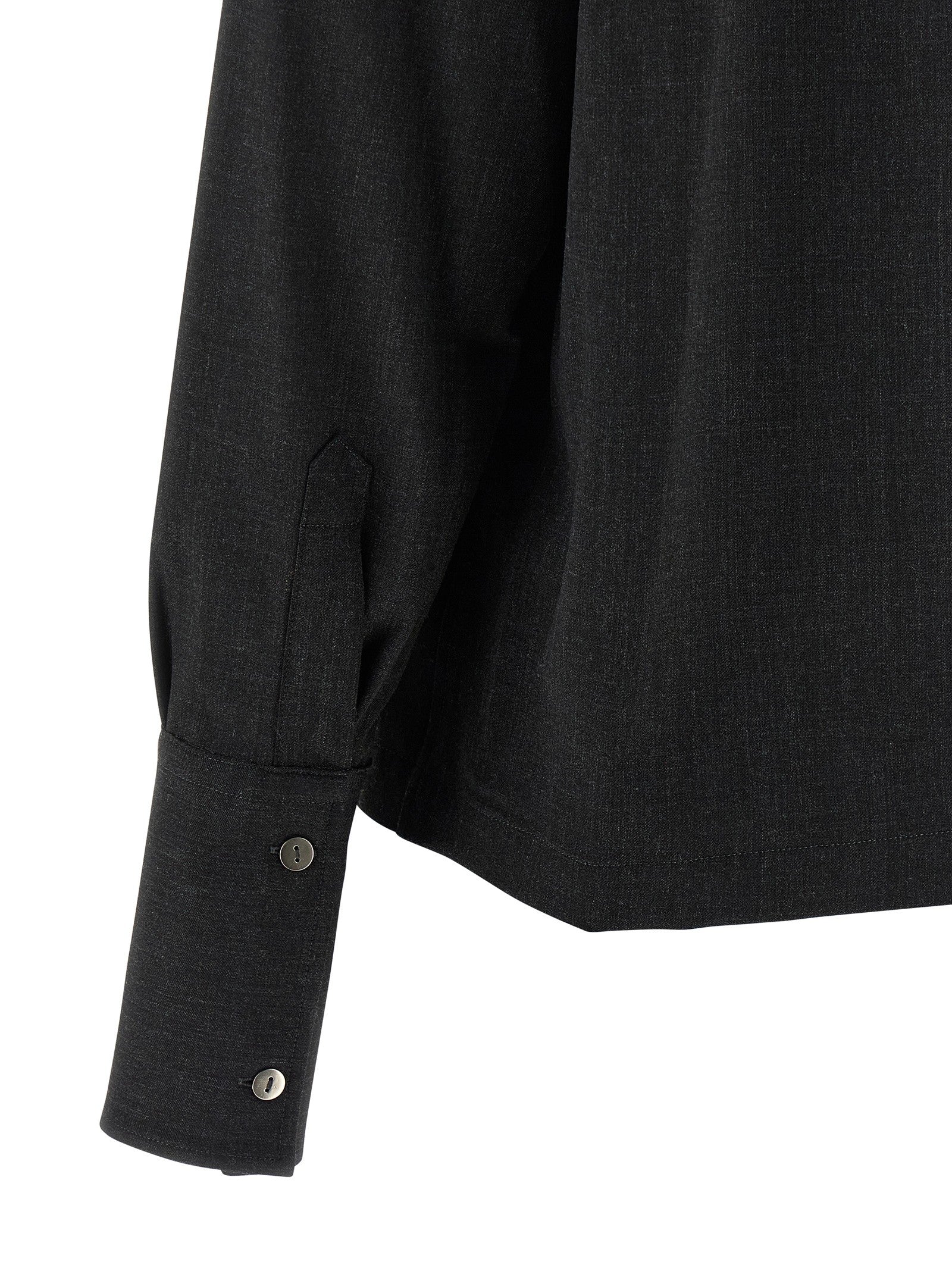 Thelatest Mélange Shirt Grey