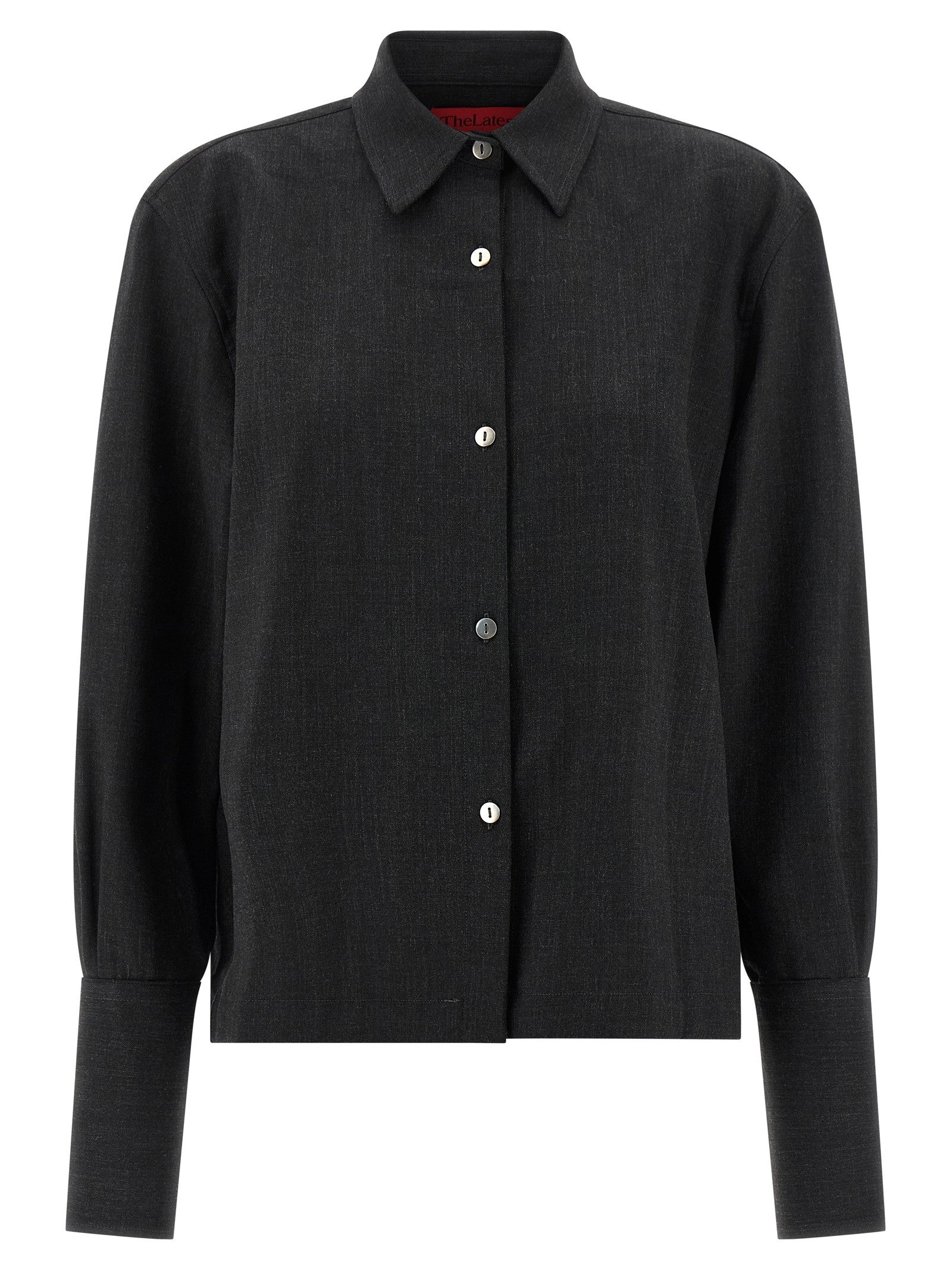 Thelatest Mélange Shirt Grey