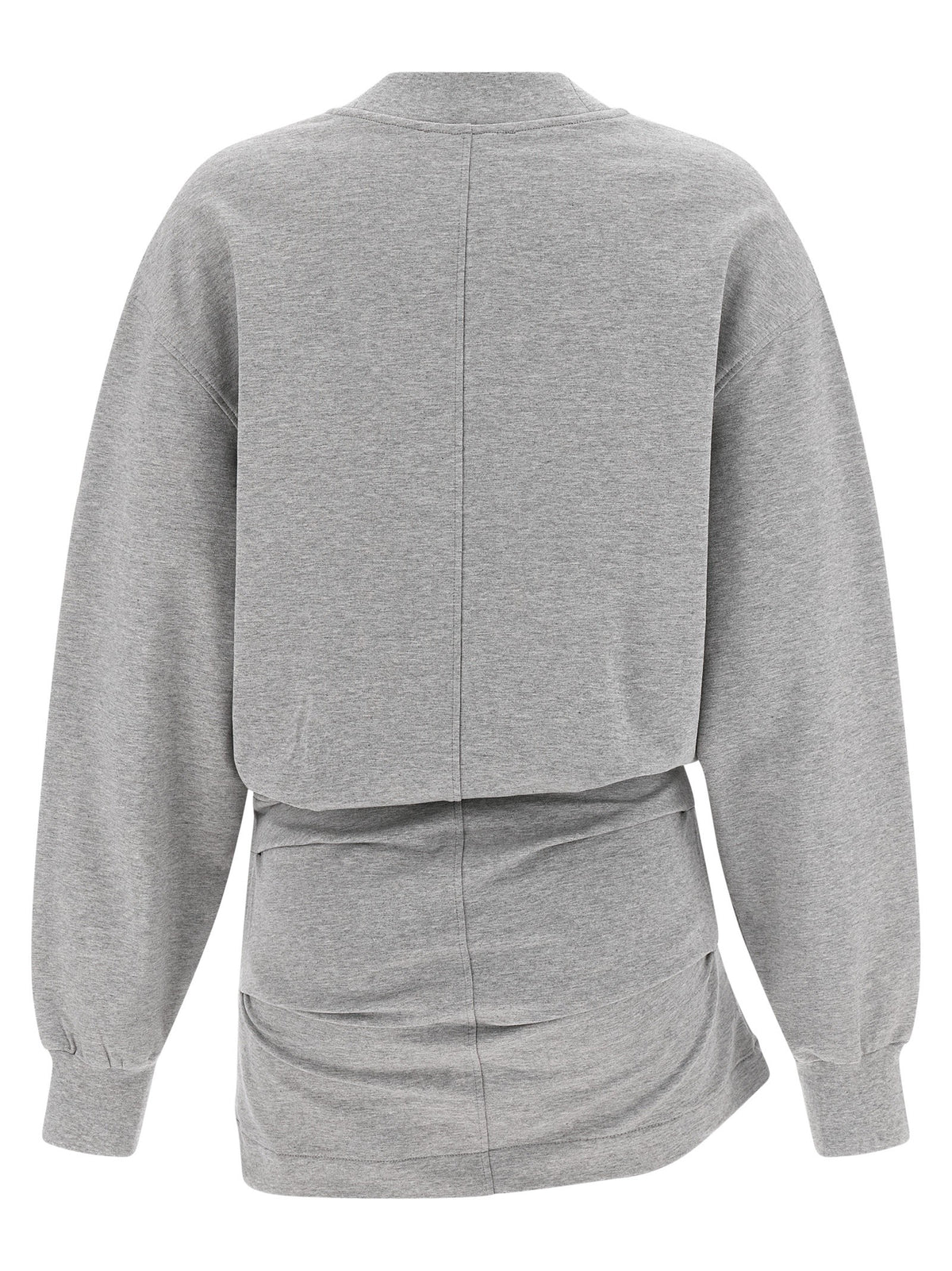 The Attico Mélange Sweatshirt Dress Grey