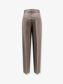 Rohe Women's Mélange Wool and Viscose Trousers EARTHSLUB