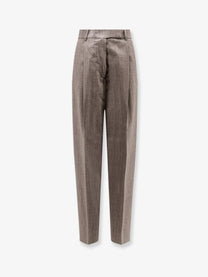 Rohe Women's Mélange Wool and Viscose Trousers EARTHSLUB