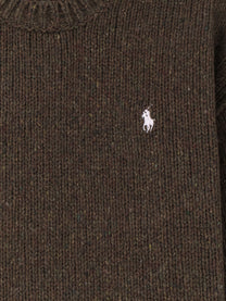 Polo Ralph Lauren Men's Melange Wool Blend Sweater Brown, view 3