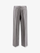 BOSS Women's Melange Wool Blend Trousers Grey
