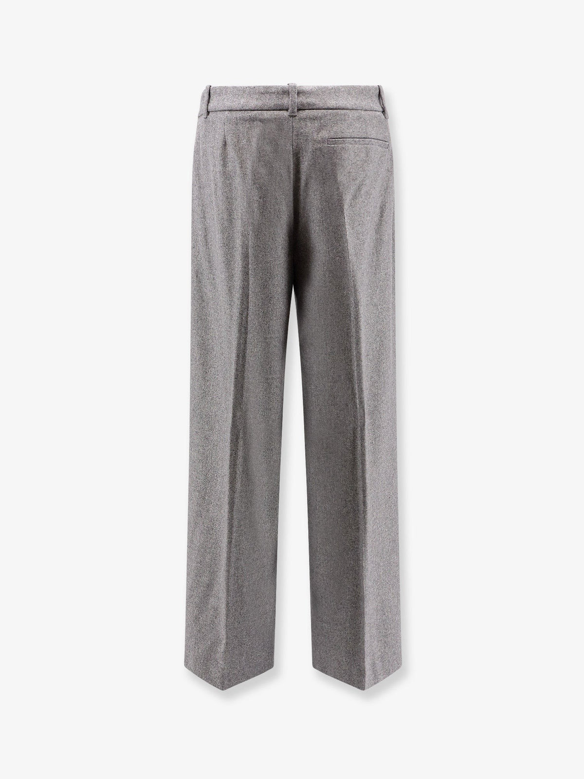 BOSS Women's Melange Wool Blend Trousers Grey