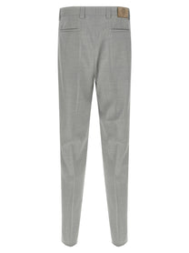 Brunello Cucinelli Mélange Wool Pants Grey, view 2