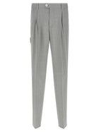 Brunello Cucinelli Mélange Wool Pants Grey
