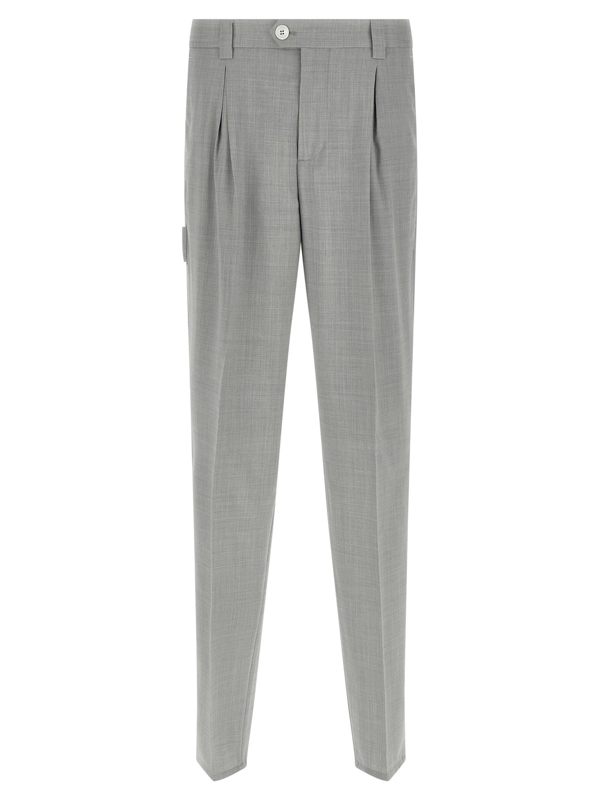 Brunello Cucinelli Mélange Wool Pants Grey