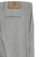 Brunello Cucinelli Mélange Wool Pants Grey, view 4