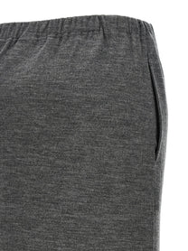Junya Watanabe Mélange Wool Skirt Grey