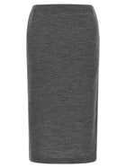 Junya Watanabe Mélange Wool Skirt Grey